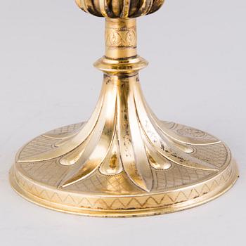 A French gilt silver chalice from the end of the 19th Century.