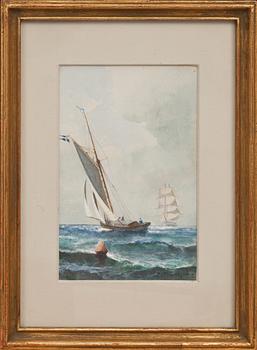 CHRISTIAN FREDRIK SWENSSON, akvarell, signerad.