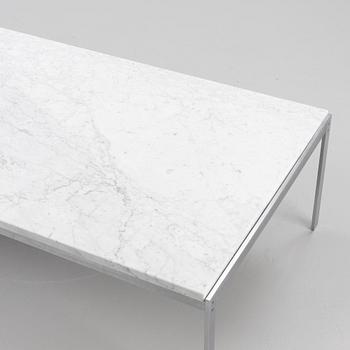 Poul Kjaerholm, a marble top 'PK-64' coffee table, Fritz Hansen, Denmark, 1995.