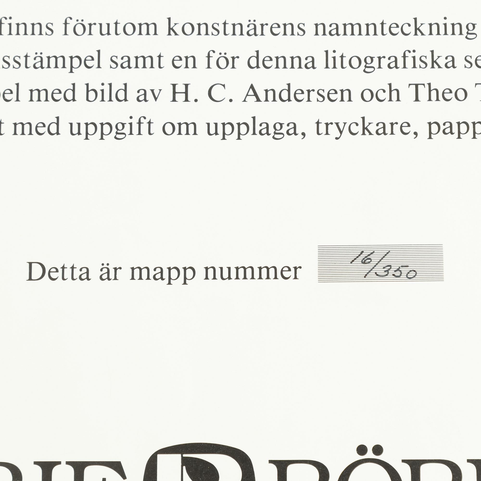 Theo Tobiasse, "Un hommage à H.C. Andersen".