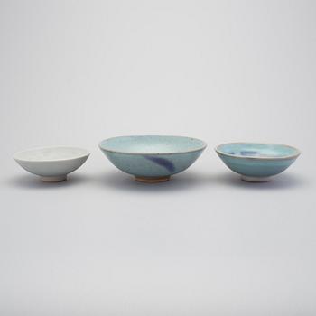 Three bowls by Rolf Palm, Mölle.