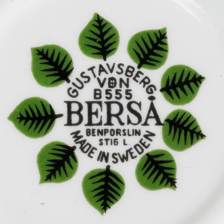 Stig Lindberg, a 77 pieces bone china and stoneware service, "Berså", Gustavsberg.