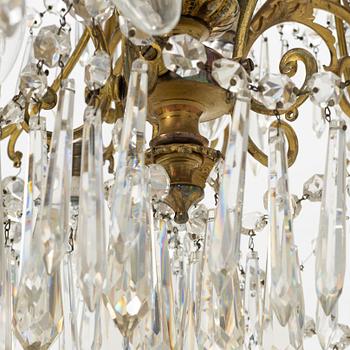 A chandelier, late 19th Century.