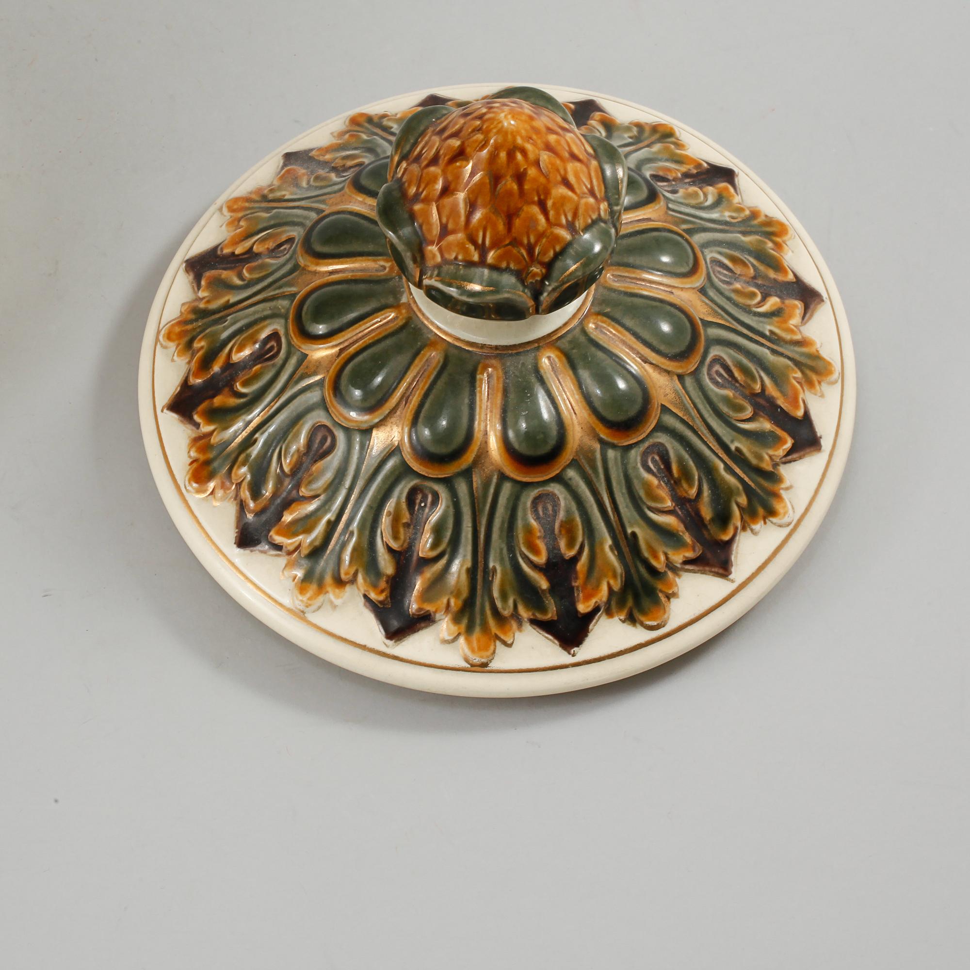 PRAKTURNA, majolika, "Ivory", Rörstrand, omkring år 1900.