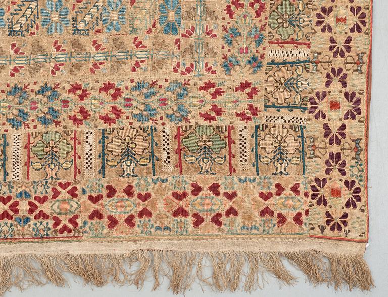 ANTIQUE OTTOMAN EMBROIDERY. 153 x 107 cm.
