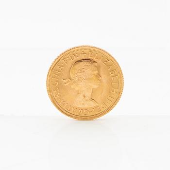 Gold Coin Sovereign England 1967 Elizabeth II.