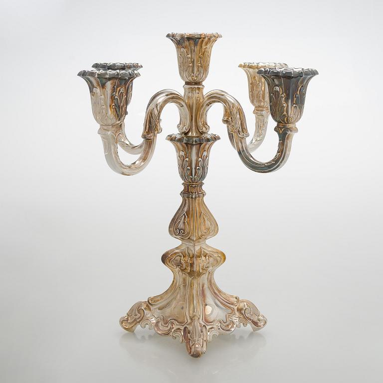 Kandelaber, silver, Auran Kultaseppä, Åbo 1993-1994.