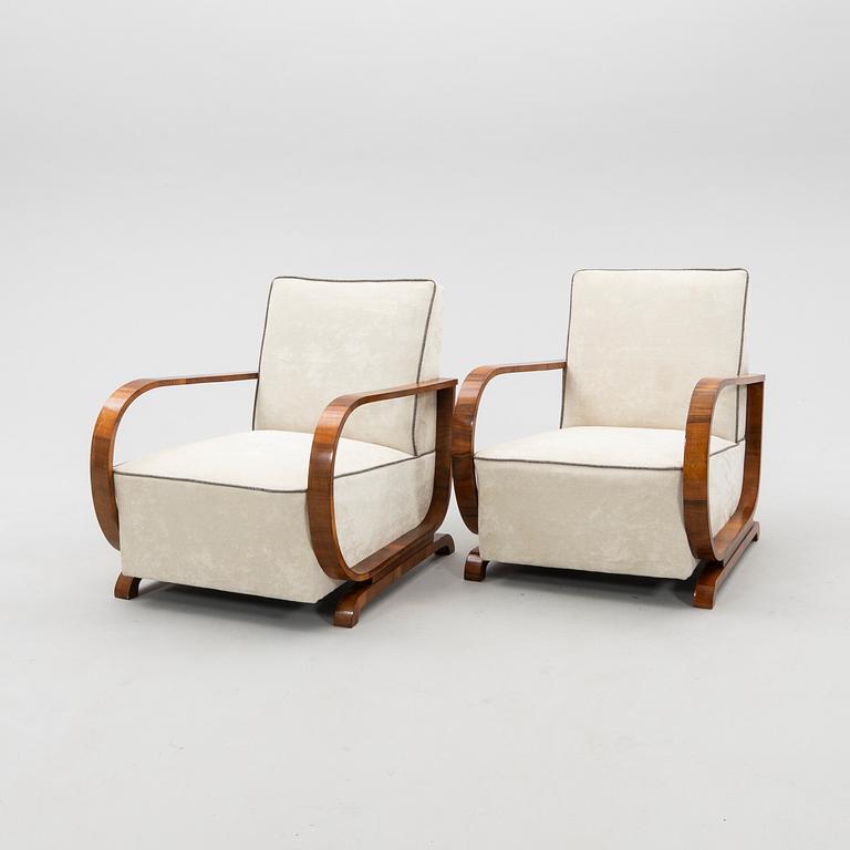 Fåtöljer ett par Art Deco 1900-talets första hälft.