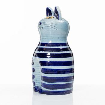 Lisa Larson, a 'Stor katt' stoneware figurine from the series 'Tripp, trapp, trull', Gustavsberg.
