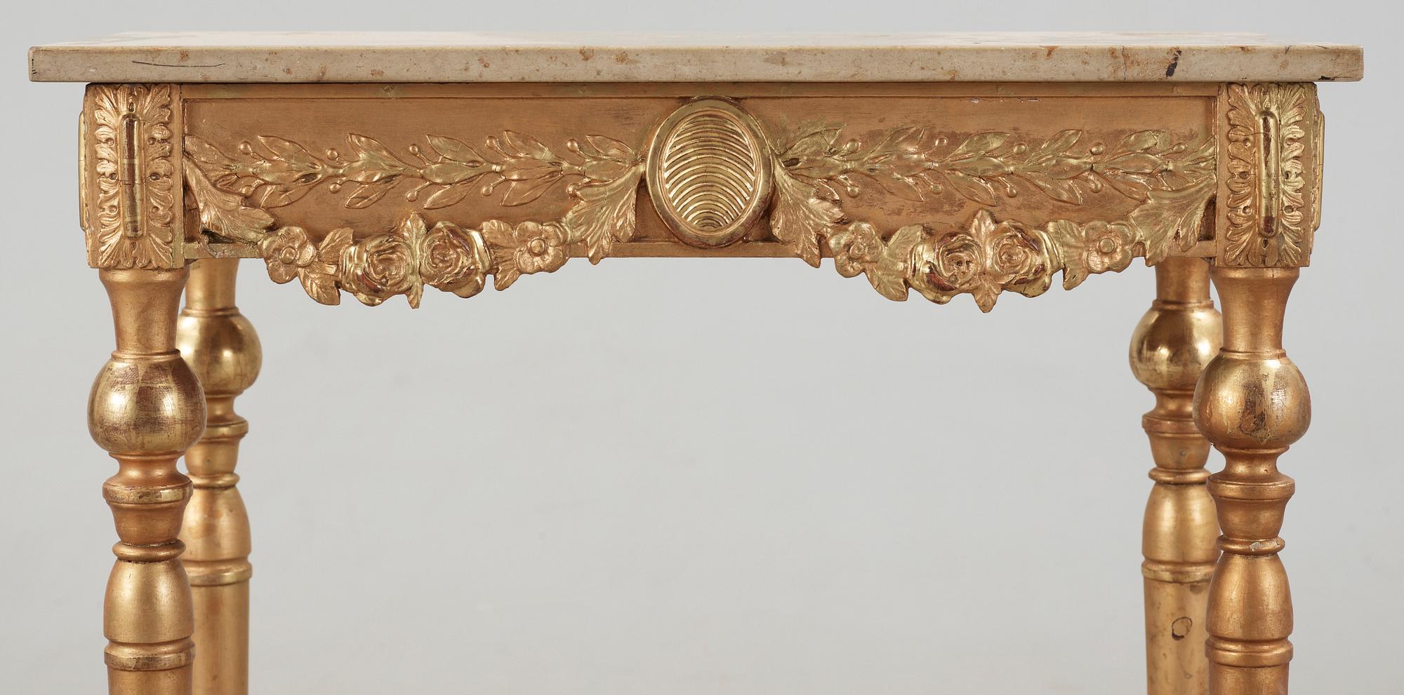 KONSOLBORD, sengustaviansk stil, 1800-talets slut.