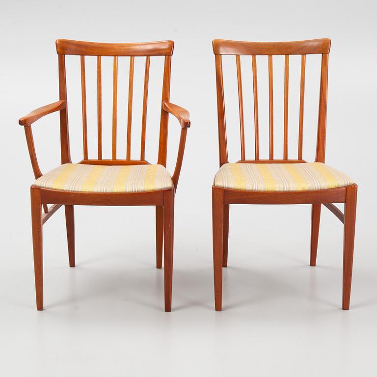 Carl Malmsten, a seven-piece 'Herrgården' dining suite, Bodafors.