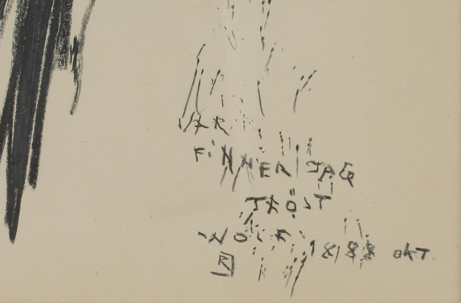 RAGNAR JOHANSSON, 2 st, teckningar, monogramsignerade.