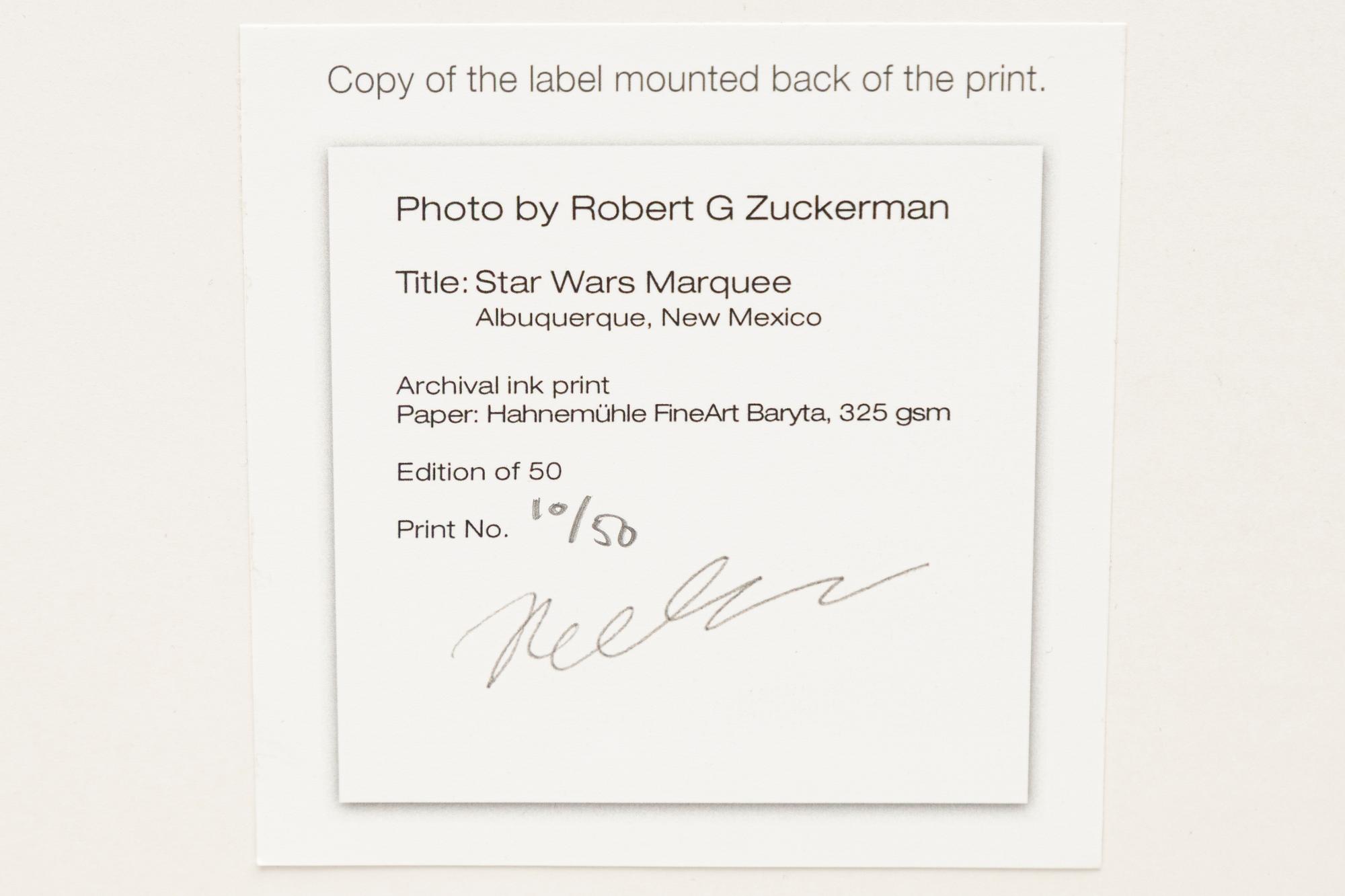 Robert Zuckerman, "Star Wars Marquee, Albuquerque, New Mexico", 1977.