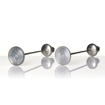 Josef Frank, a pair of pewter candlesticks, Firma Svenskt Tenn, Stockholm, 1956.