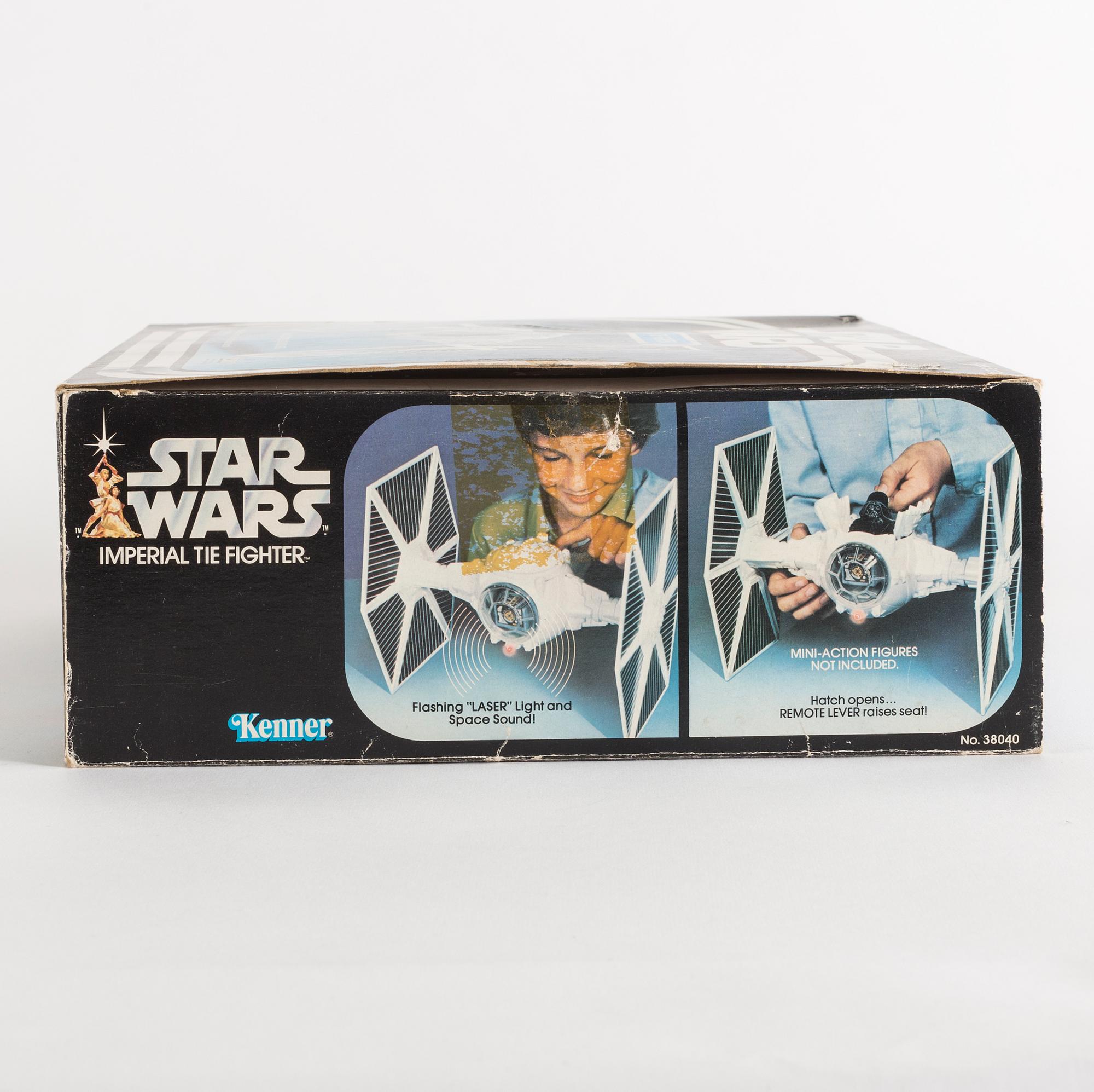 STAR WARS, Imperial Tie fighter i kartong, Kenner, 1978.