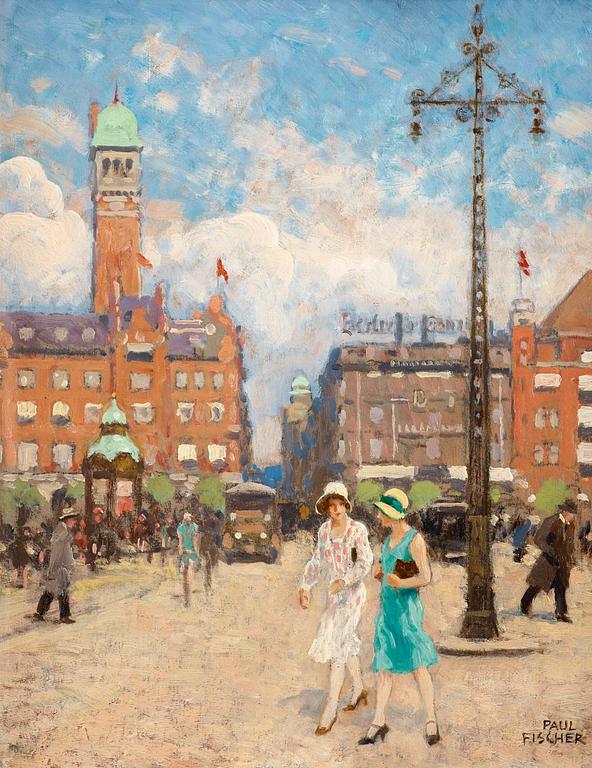 Paul Fischer, Rådhusplatsen, Köpenhamn.