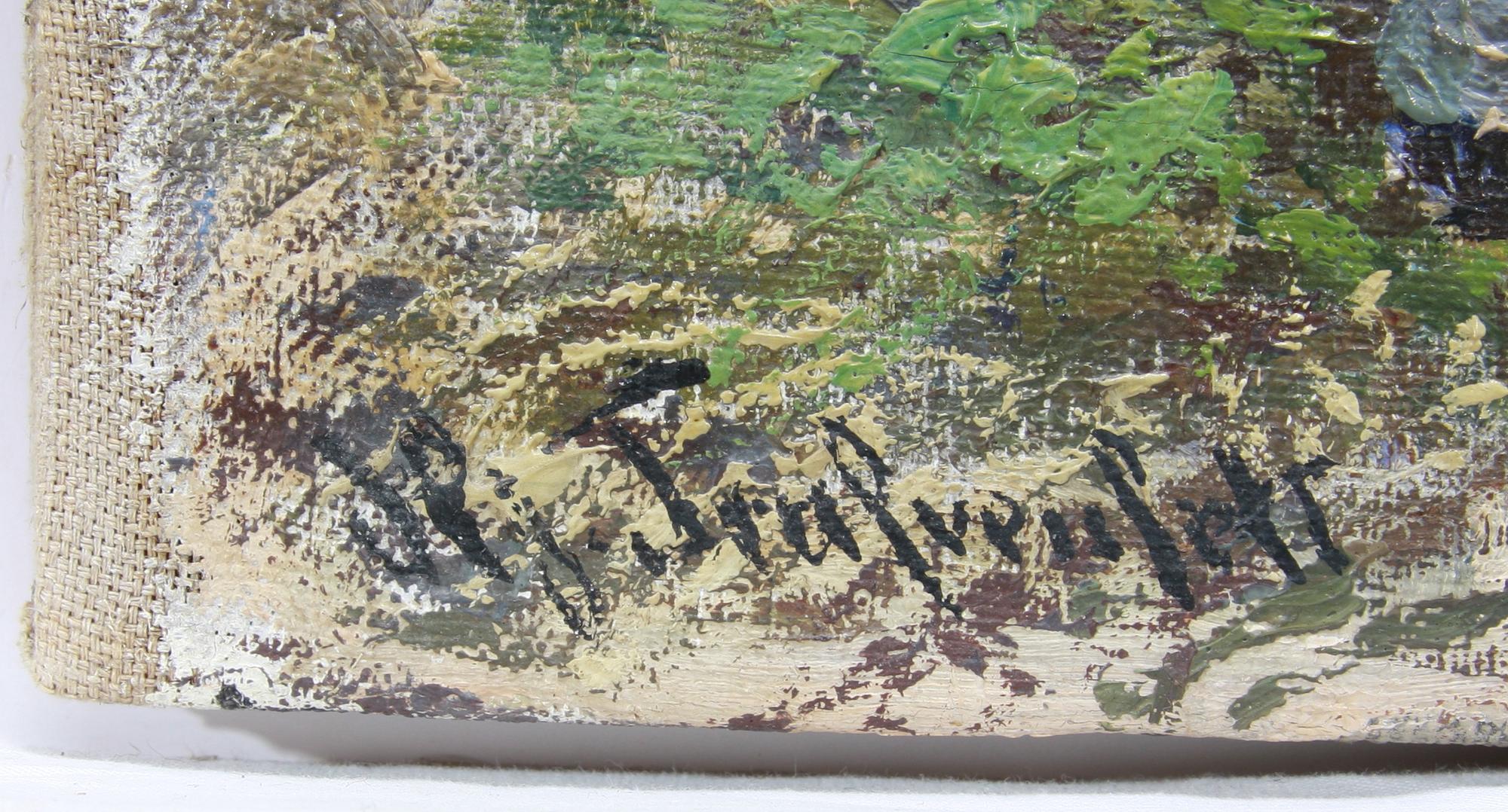 HJALMAR TRAFVENFELT, olja på duk, sign.