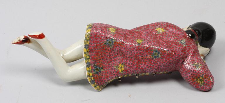 FIGURIN, porslin, Kina, 1900-tal.