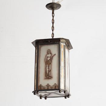 Ceiling lamp, Jugend, early 20th century.