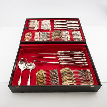 Cutlery silver 101 pieces "Prins Albert" GAB Stockholm 1979.