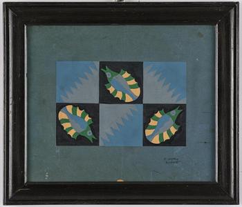 Fortunato Depero, "Composizione di tre pesci".