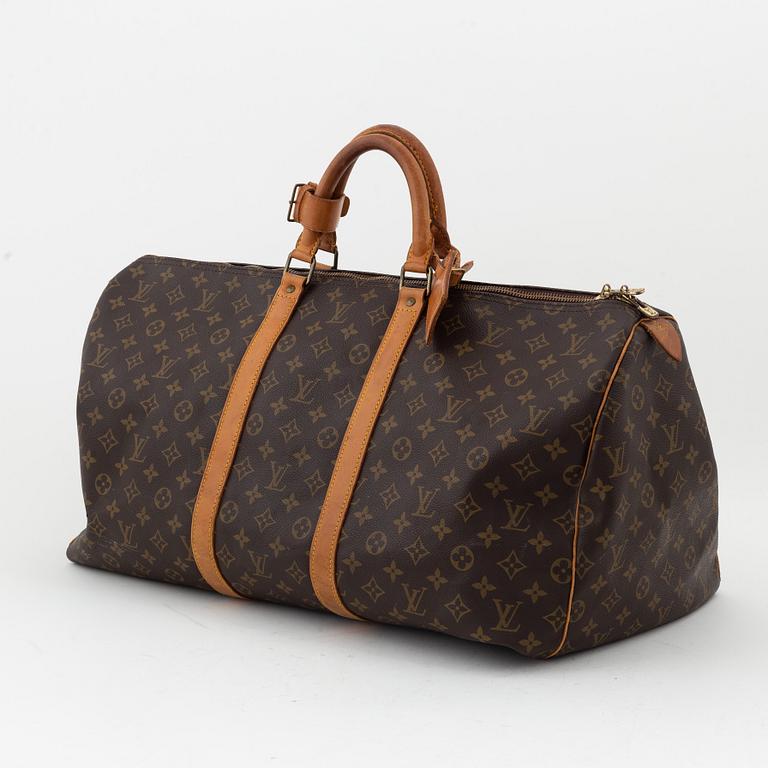 Louis Vuitton, a 'Keepall 55'' wekendbag.