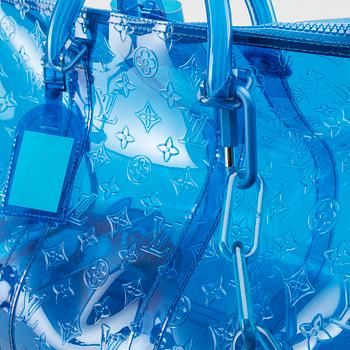 LOUIS VUITTON, bag, Virgil Abloh 'Keepall', Monogram Bandouliere 50 Blue.