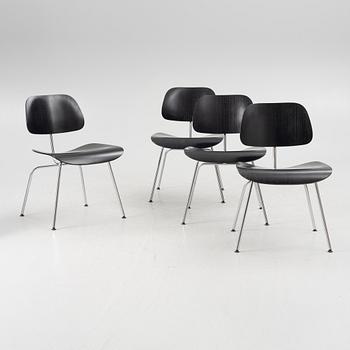 Charles & Ray Eames, Four 'Plywood DCM' chairs, Vitra.