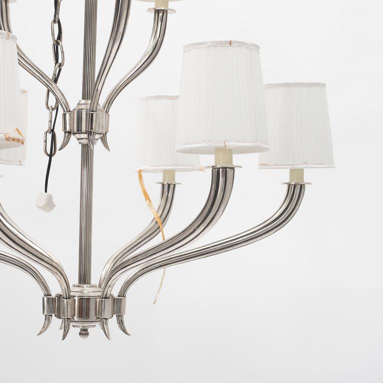 A 'Ruhlmann 2-tier' chandelier, Visual Comfort.