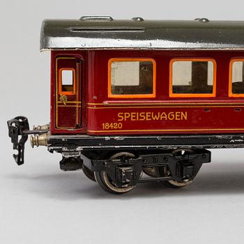 a set of 8 Märklin parts 1930's.