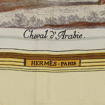 SCARF, siden, "Les chevaux du monde", Hermès, Paris. 1900-tal.