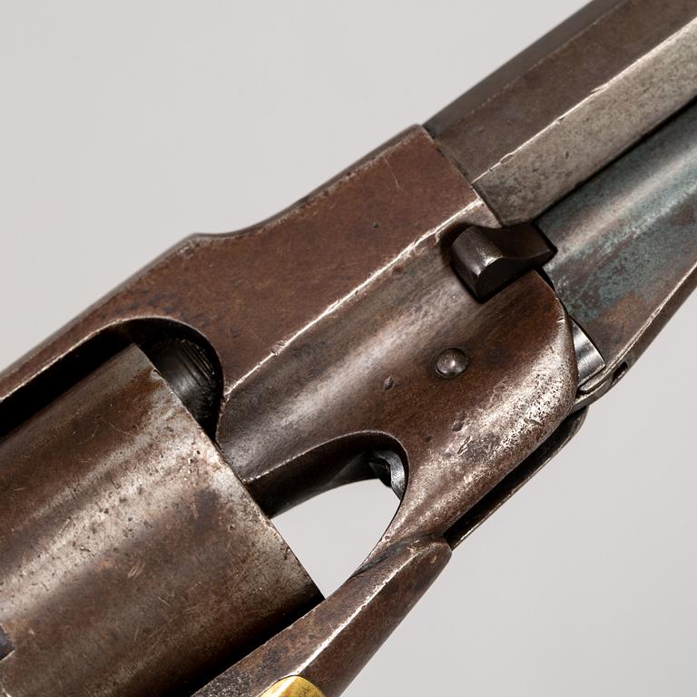 A Remington New Model Army percussion revolver with serial no 32195.