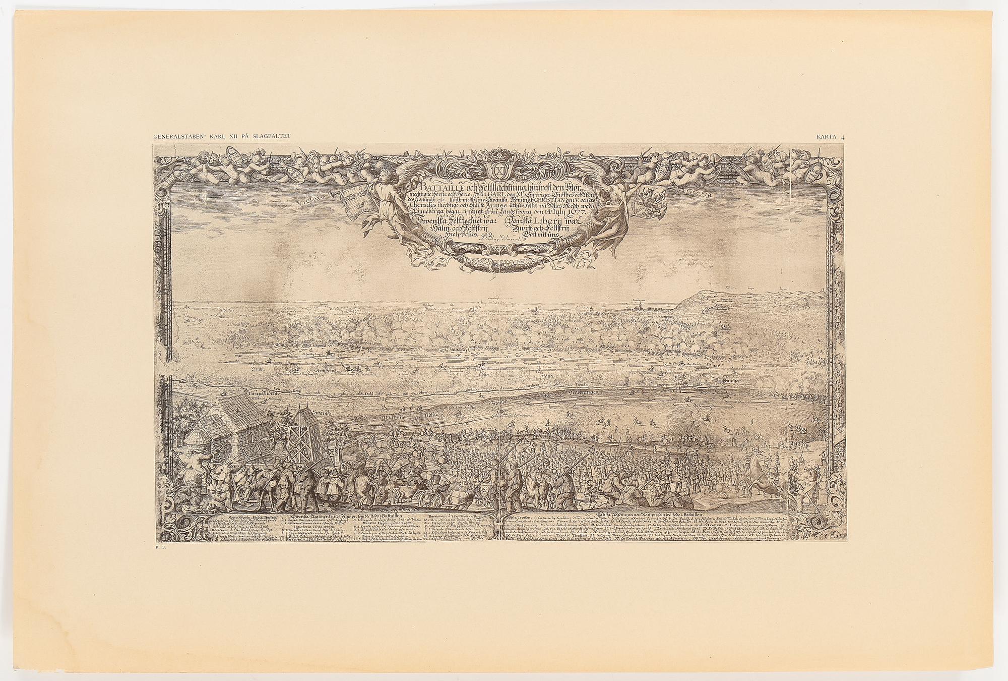 KARTMAPP, "Karl XII på slagfältet", Generalstaben 1918-1919.