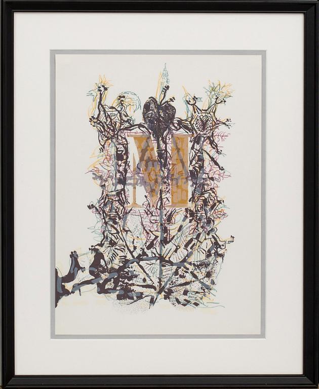 JEAN-PAUL RIOPELLE, färglitografi, ur Derrière le Miroir nr 250 1982.