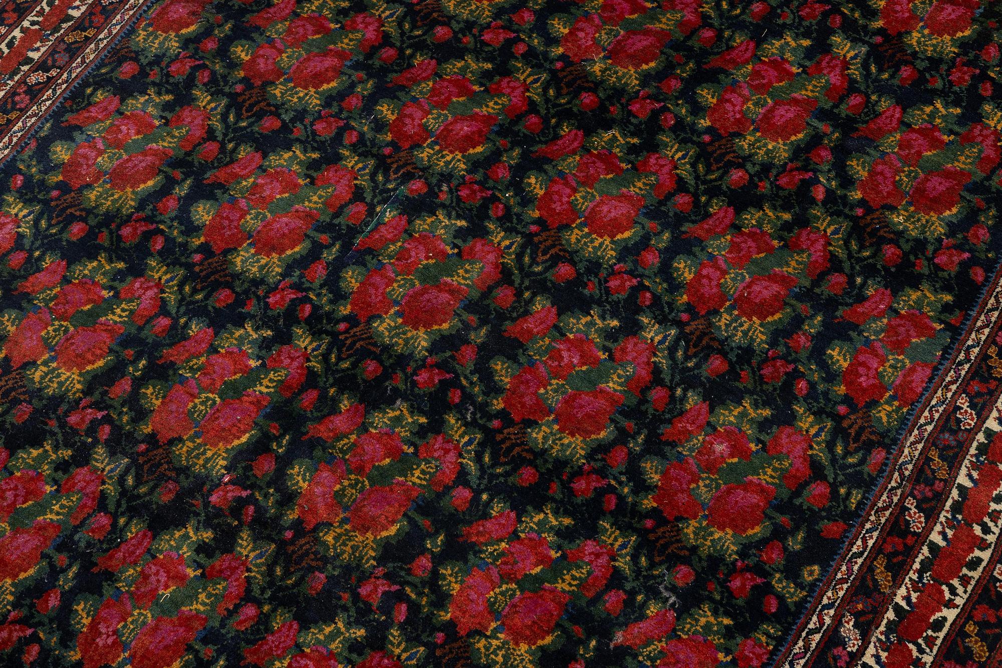 An antique Bidjar carpet, West Persia, c. 191 x 143 cm.