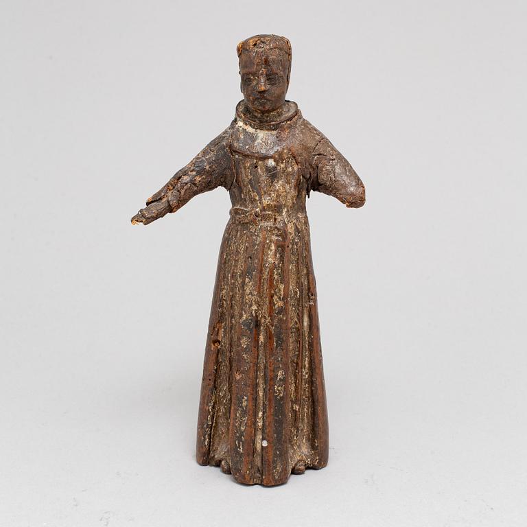 SKULPTUR, trä, troligen 1600-tal.