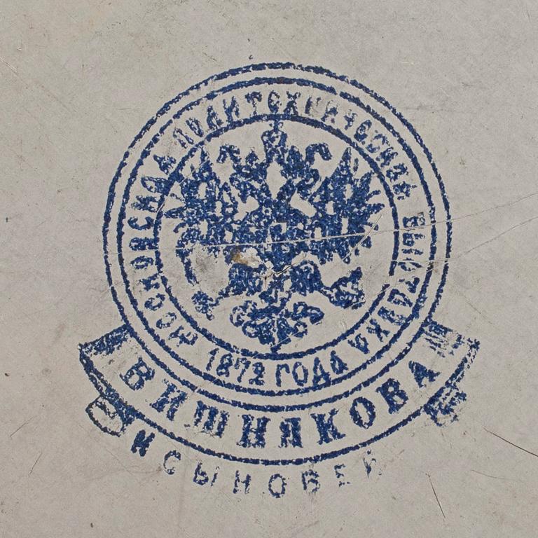 TEEPURKKI, lakkatyö, Vishniakov, Venäjä noin 1880-luku.