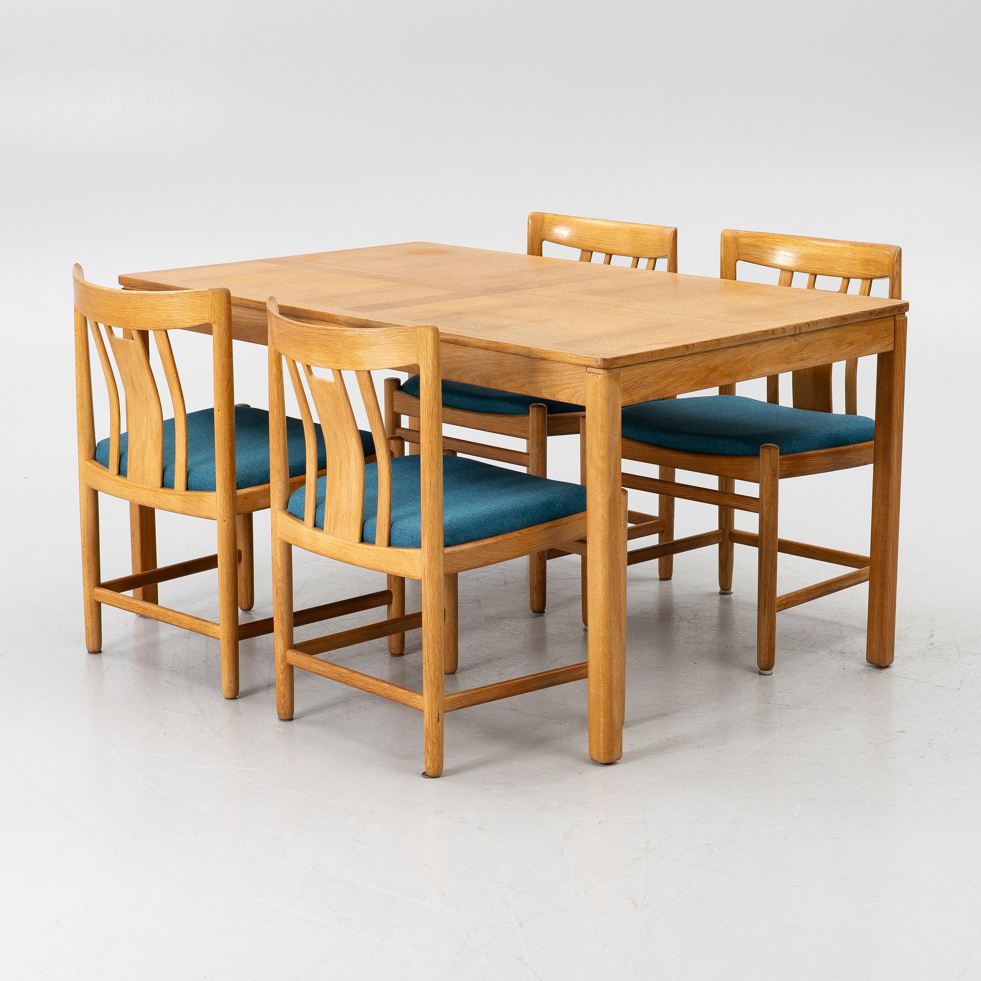 Gunnar Myrstrand, Dining set, 5 pieces, Källemo, 1960s.