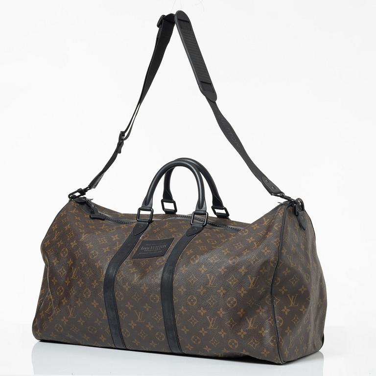 Louis Vuitton, weekend bag, "Keepall Bandouliere 55".