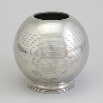 GAB, a Swedish Grace pewter vase from Stockholm, 1936.