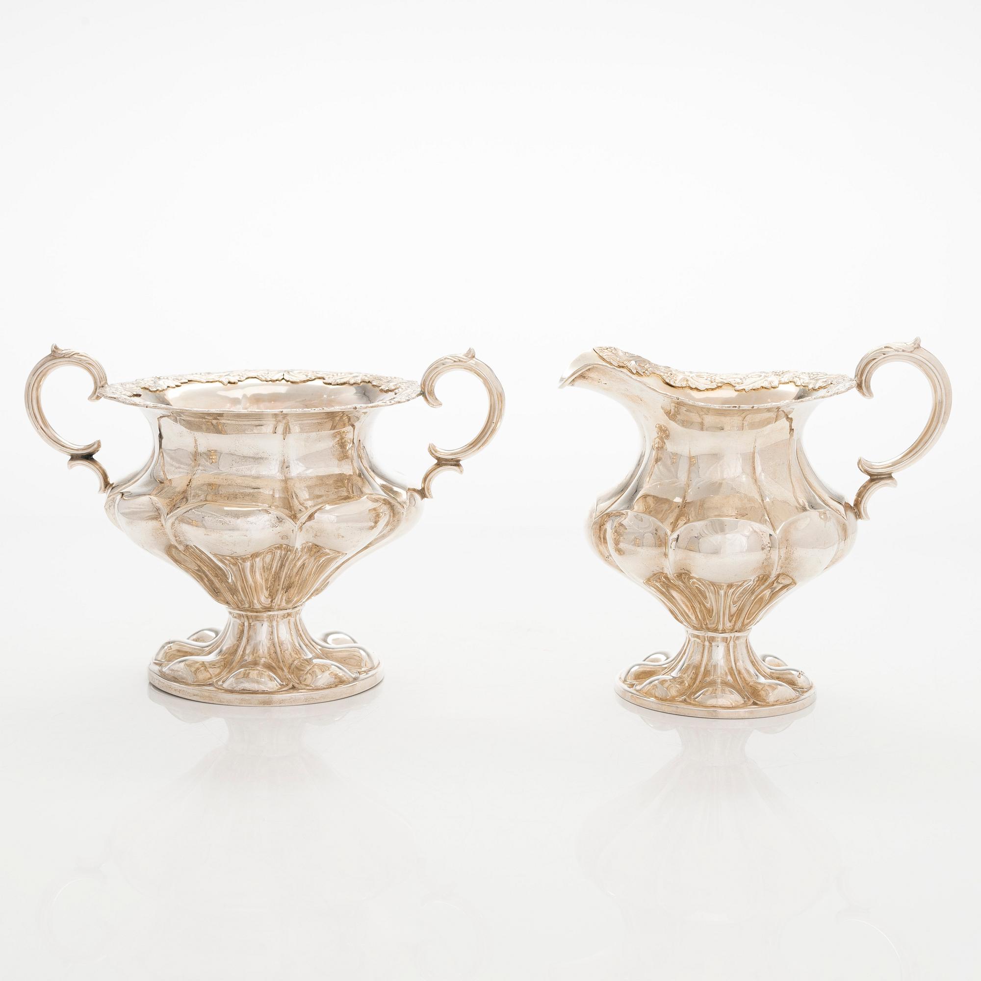 Kaffeservis, 3 delar, silver, Kultakeskus, Tavastehus 1928.