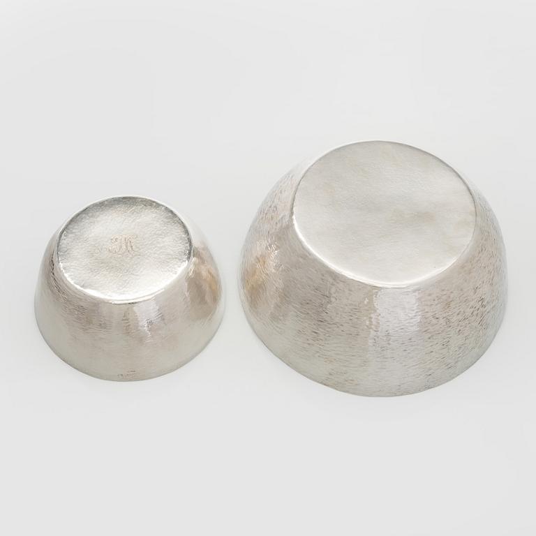 Tapio Wirkkala, A set of five silver bowls, Kultakeskus, Hämeenlinna 1970, 1971, 1978, 1979 and 2006.