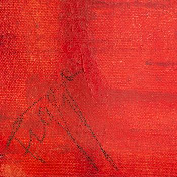 EDDIE FIGGE, oil and collage on canvas, signed and dated 1969.