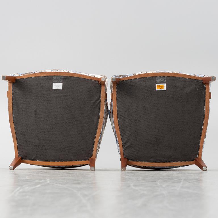 Josef Frank, armchairs, a pair, model 969, Svenskt Tenn.