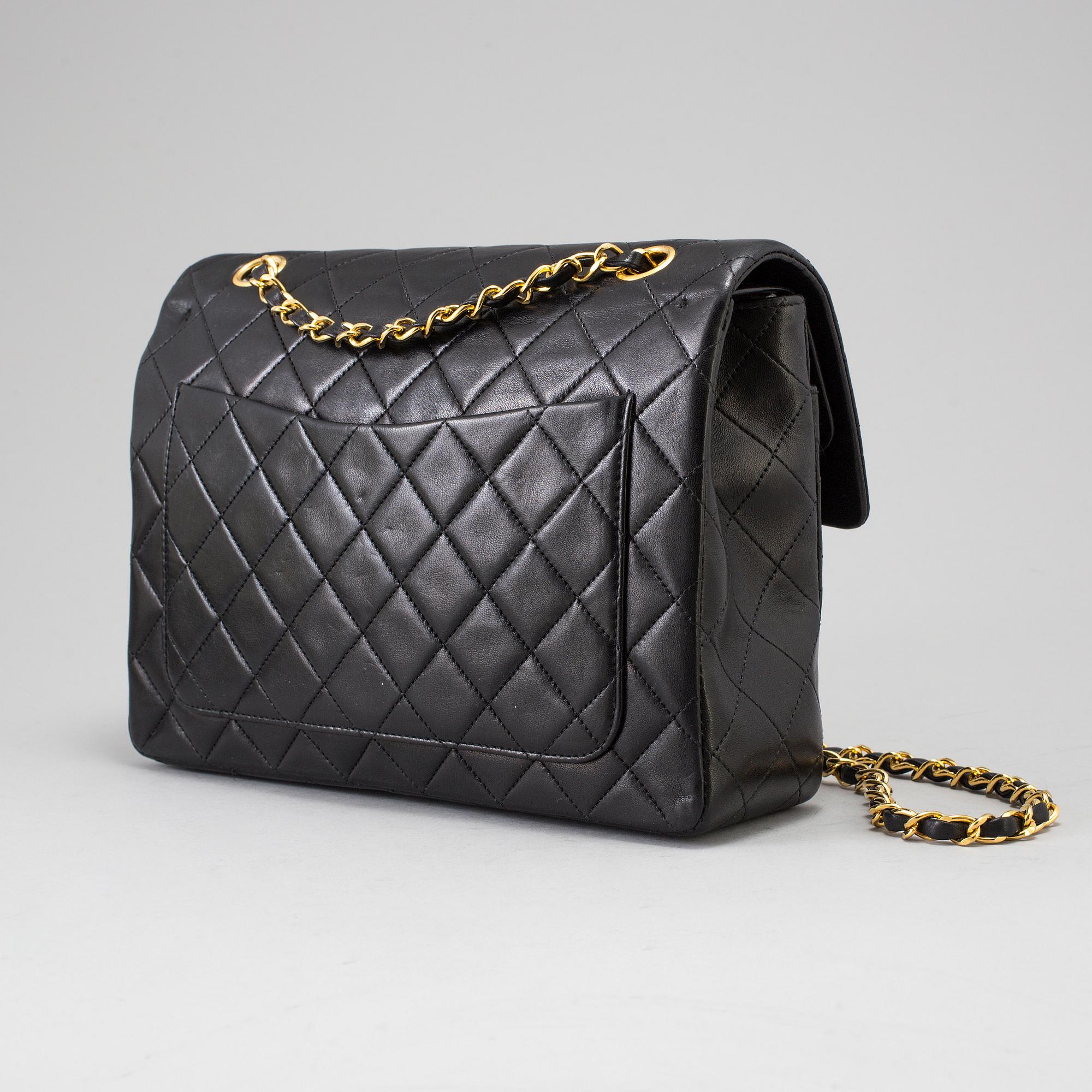 A "Double Flap bag" by Chanel.