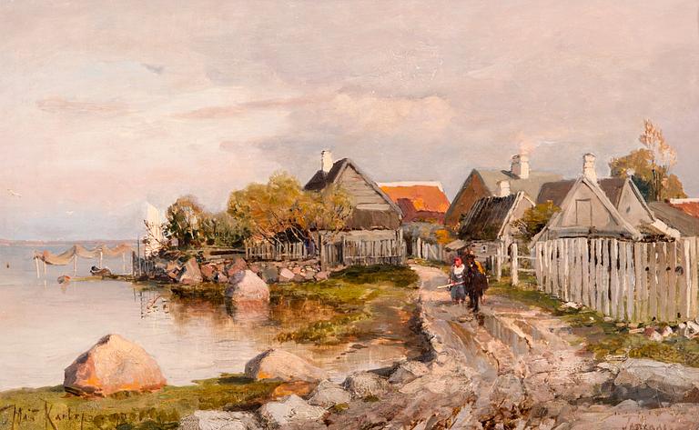 Julius von Klever, FISHING VILLAGE IN HAAPSALU.