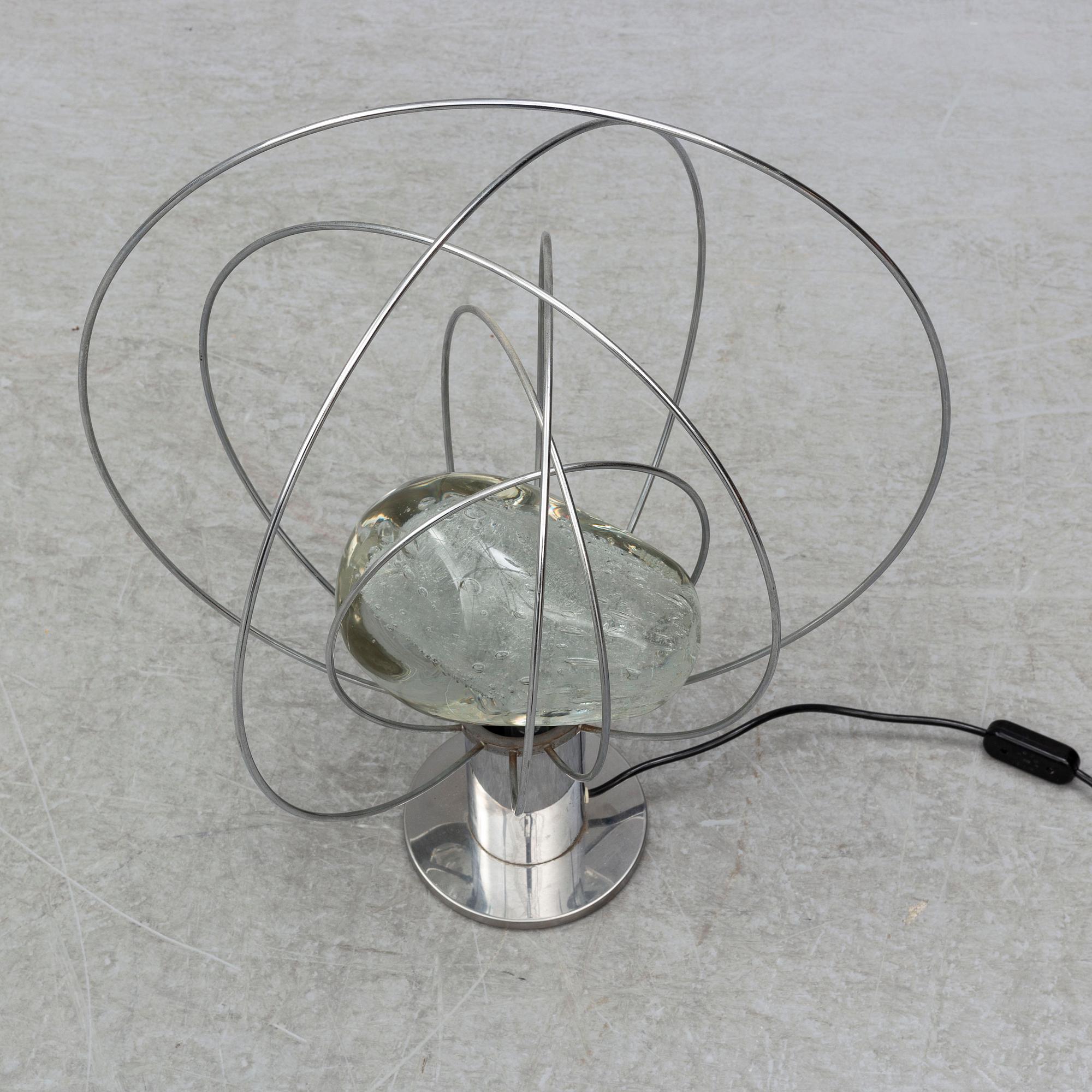 ANGELO BROTTO, a sculptural 'Barnaba' table light, 1960's.