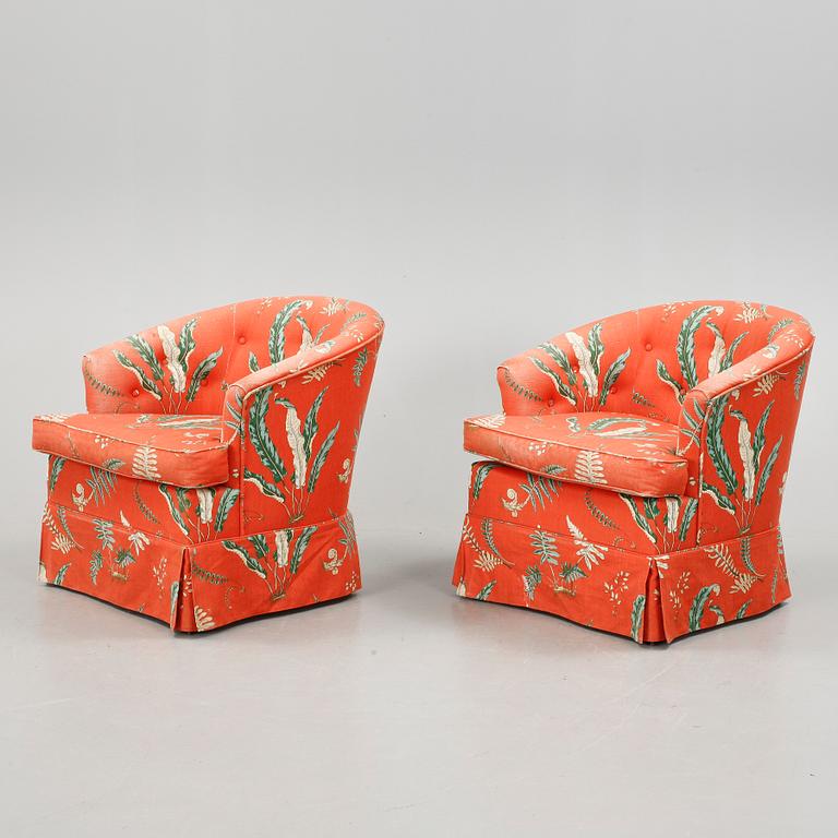 FÅTÖLJER, ett par, 19/2000-tal.