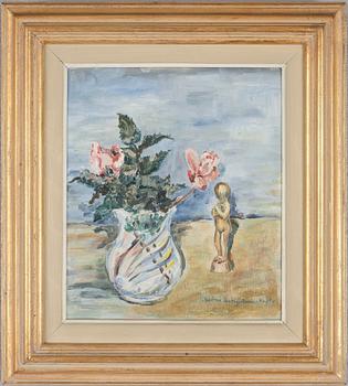 ASTRI BERGMAN-TAUBE, olja på pannå, signerad.