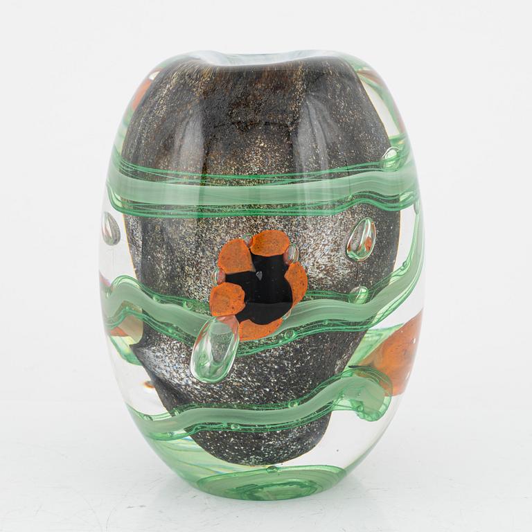 Monica Backström, a vase, numbered 98/500, Kosta Boda.